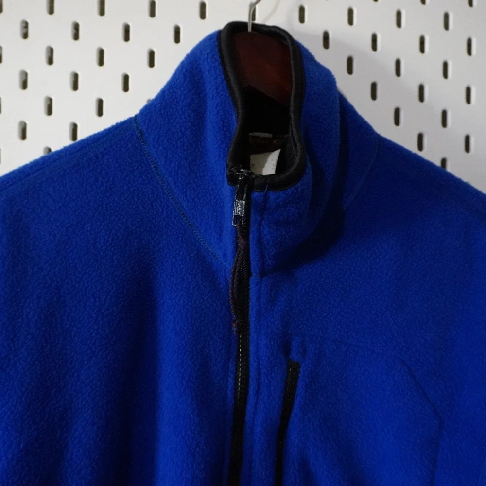 REI‎ Co-op Polartec Fleece Jacket Full Zip Blue Outdoor Hiking Men's Small